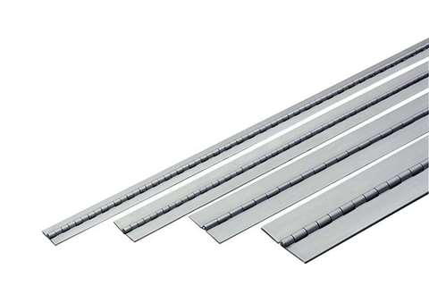 RVS pianoscharnier met RVS pin - 38mm