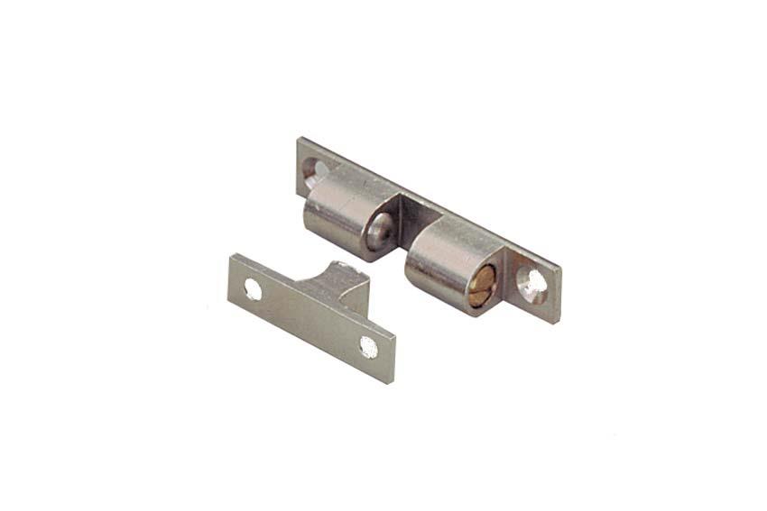 Heavy door closure - nickel-plated 