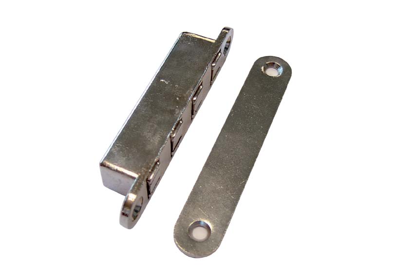 Magnetic closure - nickel-plated - built-in 