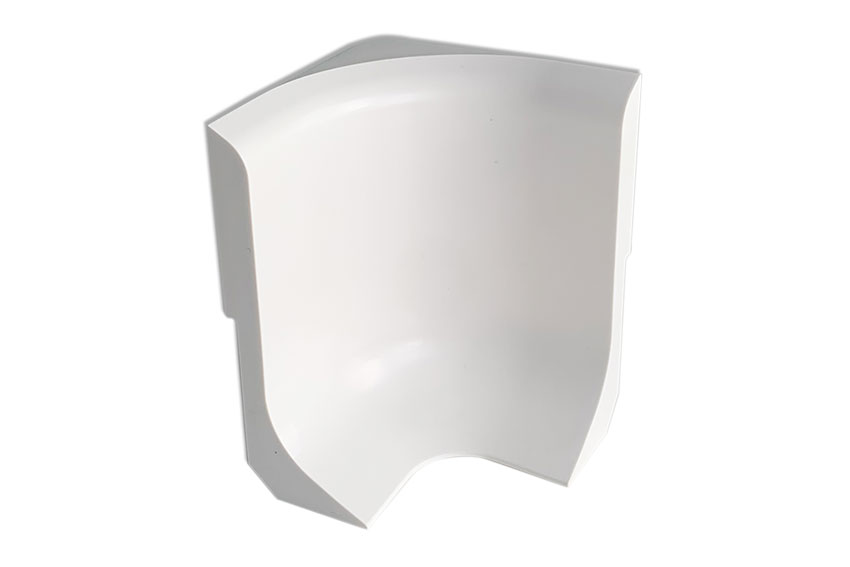 Coin intérieur plinthe PVC - 60x30x80mm 