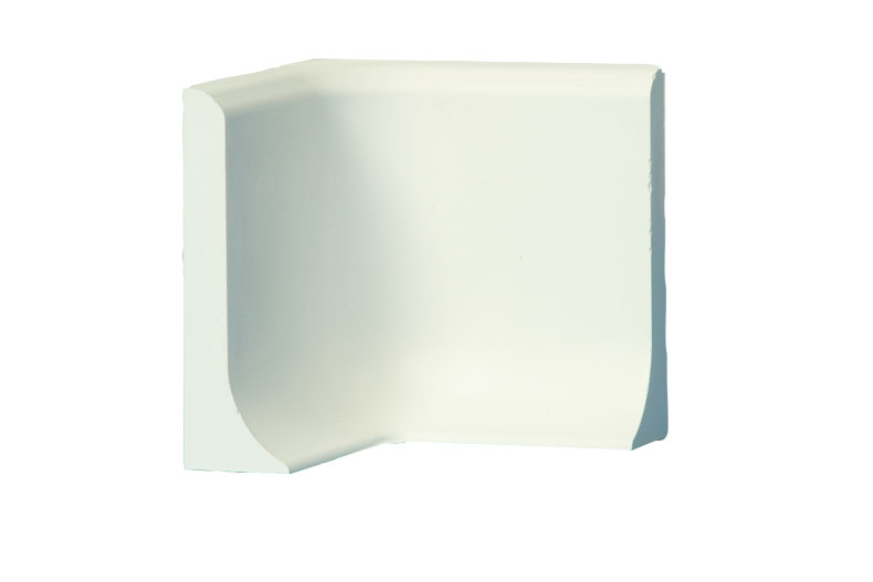 Cornière d'angle en polyester béton - 2x500mm coupe biseau 