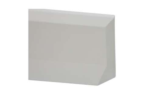 Eindstuk 500mm rechts stootrand - polyester-beton