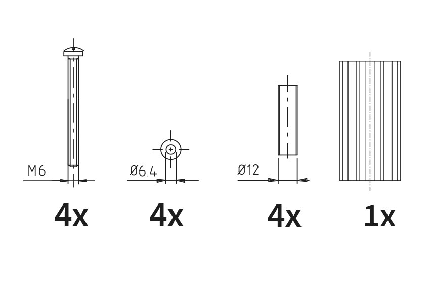 Kit IK8100 - 81/100 mm pour ILH-4000 