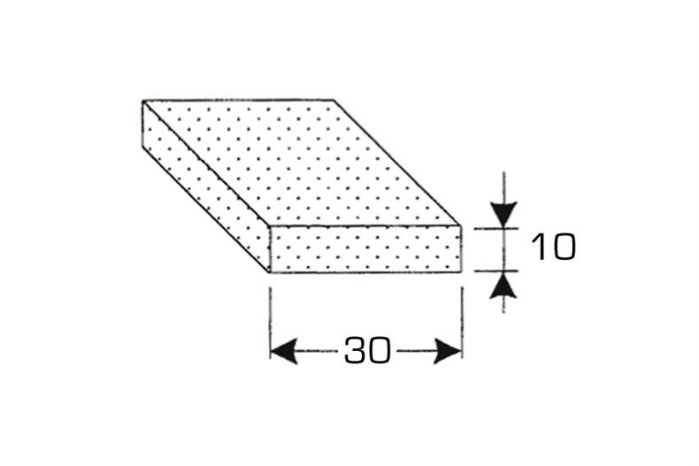 Celrubber eenzijdig zelfklevend - 30x10mm - 10mtr/rol 