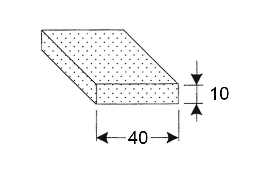 Celrubber eenzijdig zelfklevend - 40x10mm - 10mtr/rol 