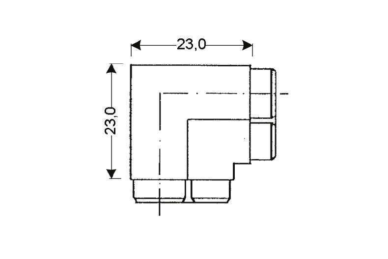 Coin pour jpc-112 noir - 23 x 23 mm 
