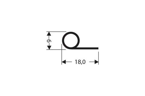 Profil plat PVC