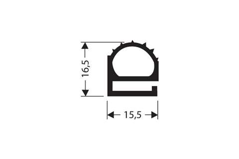 Profil plat PVC