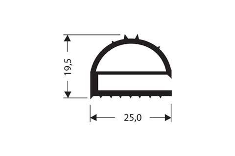 Profil plat PVC