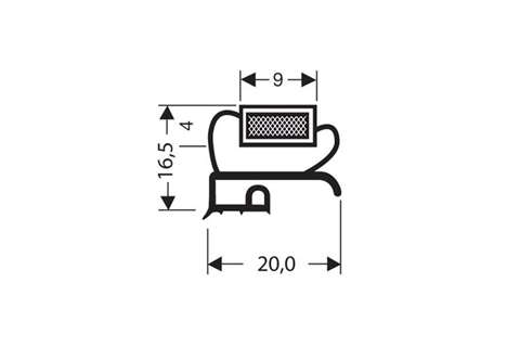 KRAALPROFIEL MET MAGNEET - 2550MM/LNG INCLUSIEF MAGNEET M25