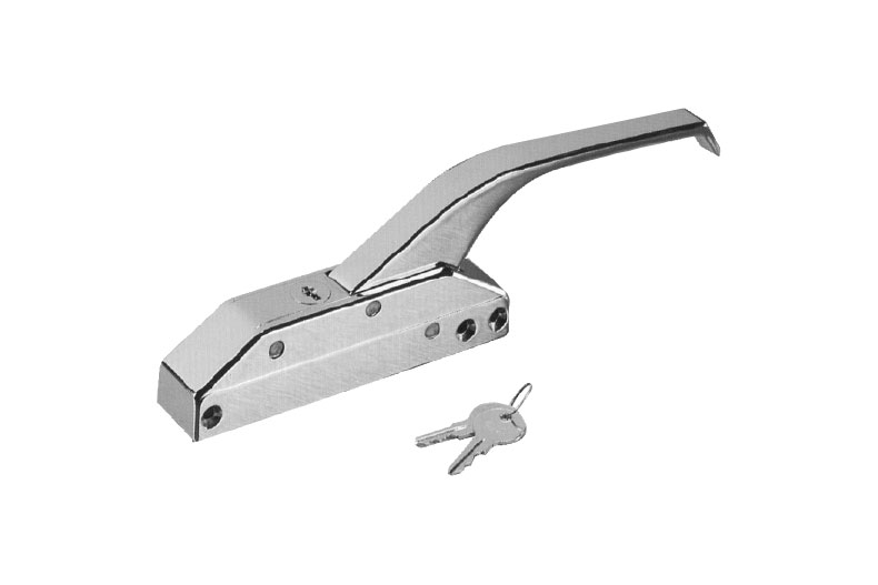 R35 loqueteau poignée saillante, avec serrure - incl. nez 