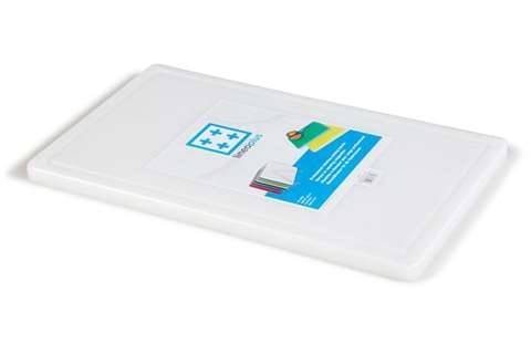 SNIJPLANK MET SAPGEUL 500X300X20 - WIT CLASSIC