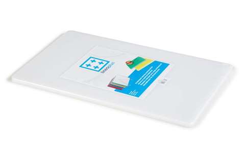 CUTTING BOARD 530X325X12 MM - WHITE