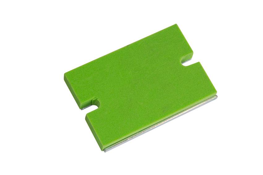 Rechteckige Basis + Sylomer - für Vibrationsdämpfer mit Feder 