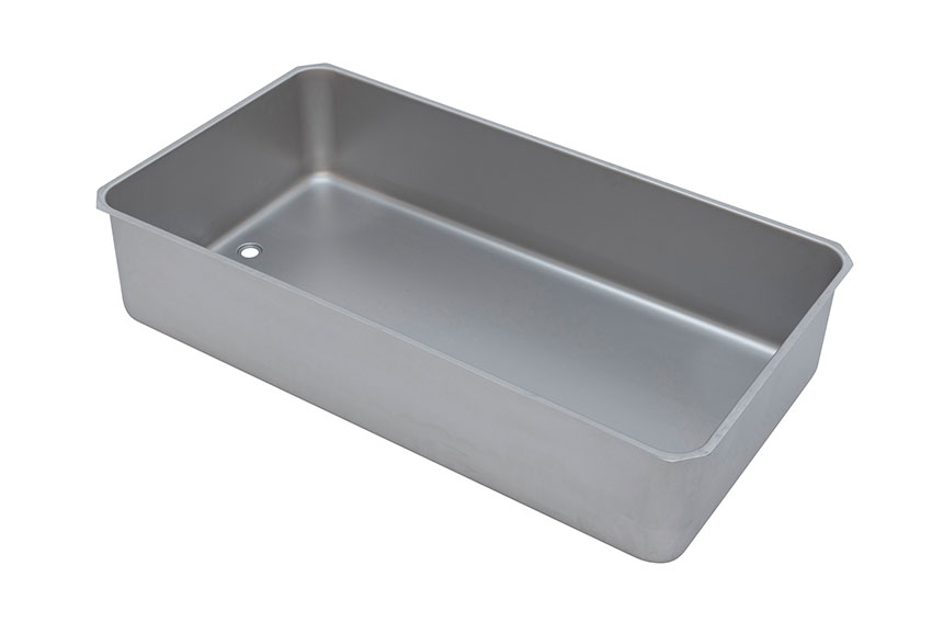 CNS Bain-marie-behälter Gn 3/1 Einschw. - mit 3/4'-öffnung 