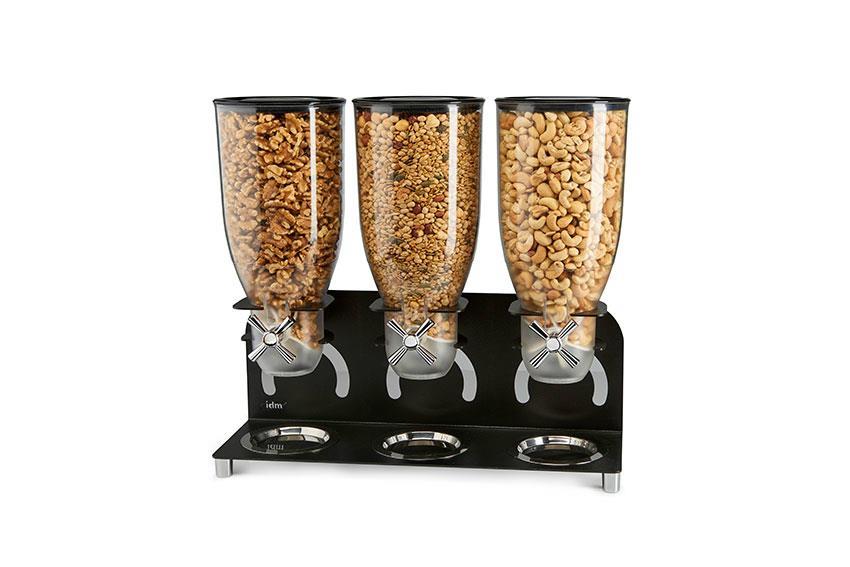 Distributeur cereales - 3x 3,5l - autonome 