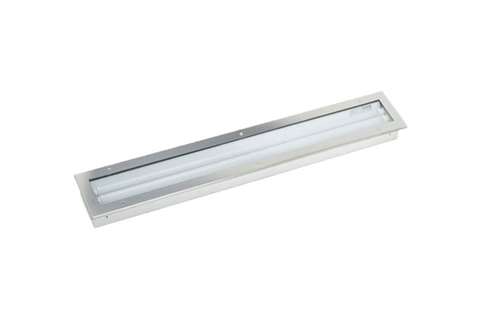 INBOUWVERLICHTING AISI304 - IP55 1300X200X54MM - 2X20W LED