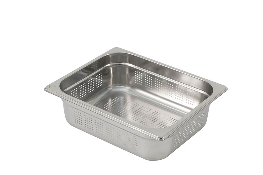GN1/2 - 100mm RVS recipient - geperforeerd - Premium Line 