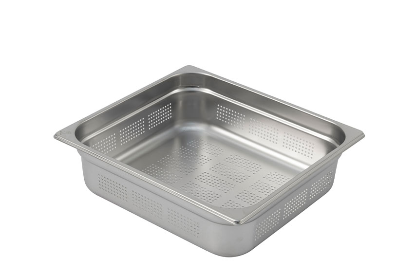 GN2/3 - 100mm RVS recipient - geperforeerd - Premium Line 