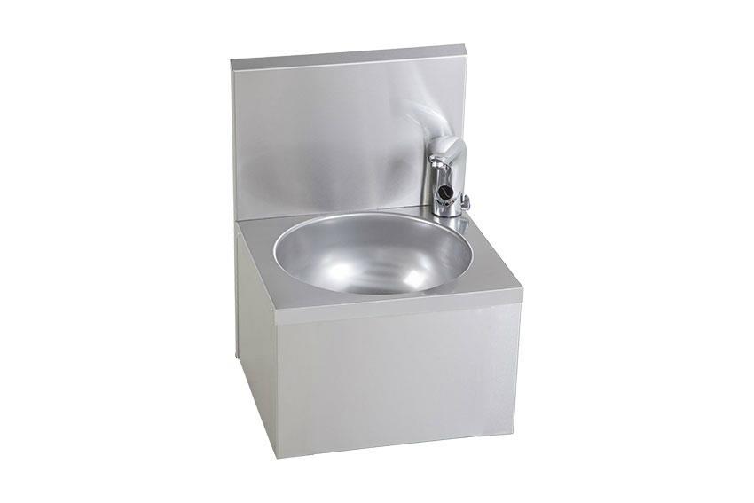 Lave-mains inox robinet electronique - AISI 304 - avec piles 