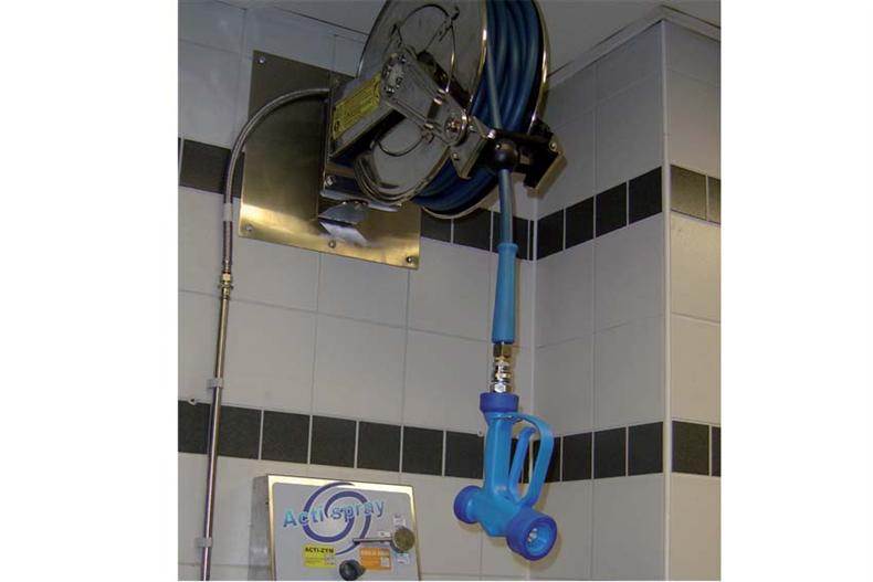 Open hosereel 20 m - industrial - spraygun included and 1 m connexion 