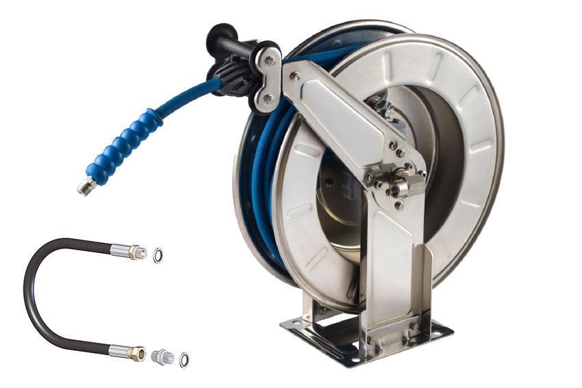 Open slanghaspel 15m zonder pistool - incl. toevoerslang 