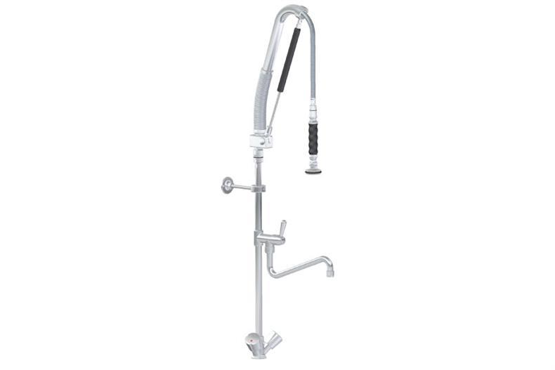 Douchette monotrou montage sur table - avec robinet intermed 1/4 tour - pompe 