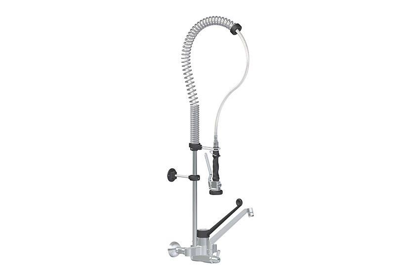 Double-hole pre-flush wall model - incl. 1/4 turn interm. faucet 