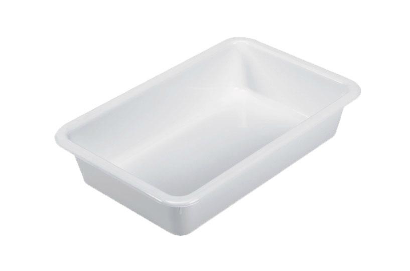 Tiefe Zubereitungsschale 380x260x70mm - Abs Weiß 