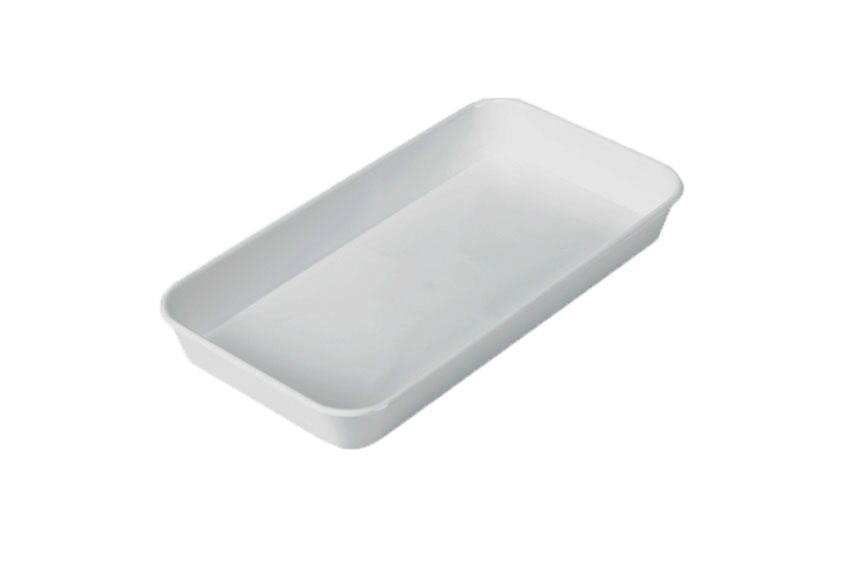 Petit ravier 350x240x40mm - abs blanc - eco-line 