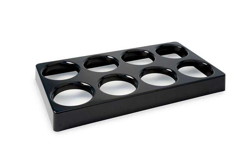 Presentoir - 800x400x80mm - pour 8 saladiers 180x180 mm 