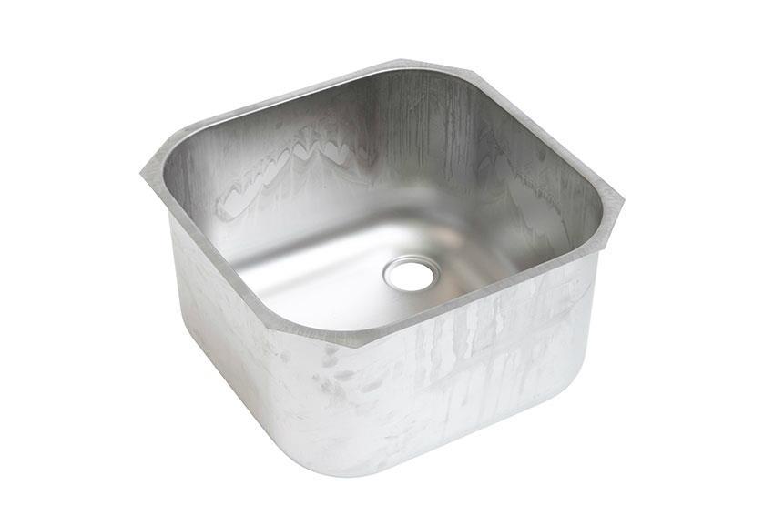 Sink 400x400x250mm - inox 316 - without overflow 