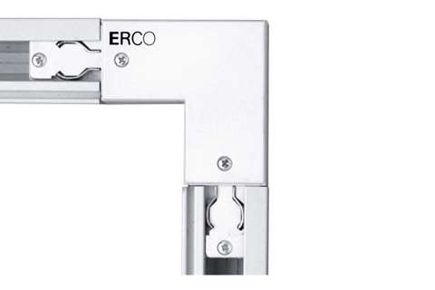 Erco track raccord d'angle - mise à la - terre inter. - pr lampes chauff linum