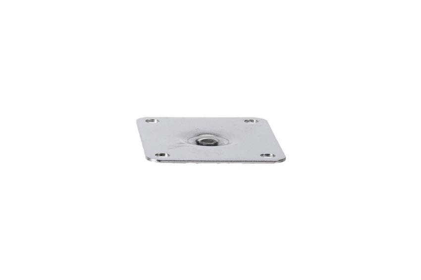 CNS Platte für Stellfuss Serie A - Abm. 102x80x2mm - Center 80x60mm 