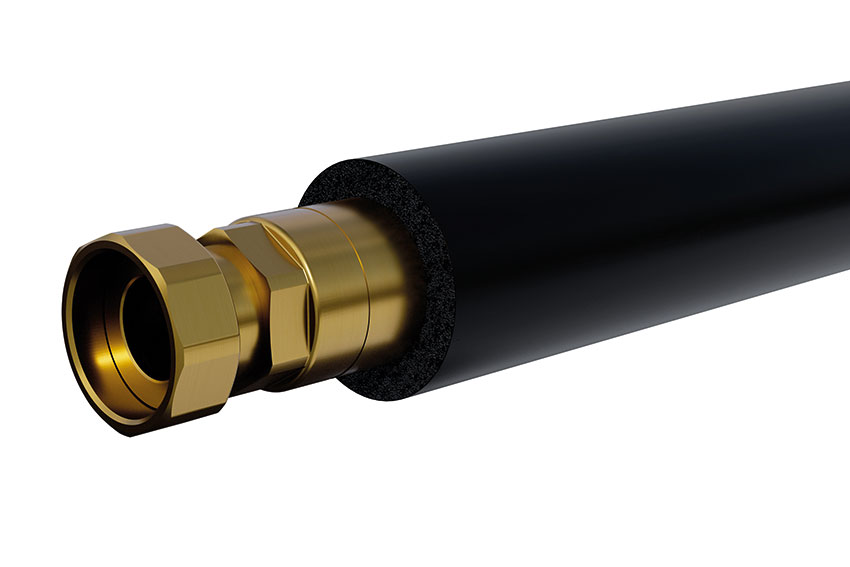 Set de conduits isolés acier inoxydable - 1500mm dn25 fixation incl 1' 