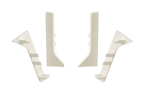 SET EINDSTUKJES VOOR PVC PLINT SET V 5LINKS&5RECHTS - PVC