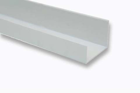 PVC MONTAGE U - 100 MM - ±RAL9002 A-SYMMETRIC - 4MTR/LNG