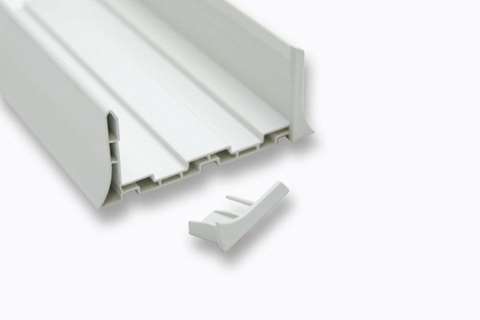 EINDSTUK U-PROFIEL 1 SET = 5 STK LINKS + 5 STK RECHTS