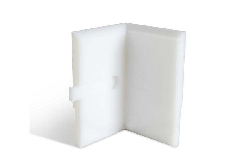 Binnenhoek voor PPE-2112 - 150x15mm - met inzetprofiel - 100x100mm - incl. inzetstuk PPE-9002 