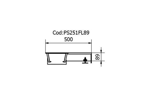 CNS Basis Flansch 89 - 500mm - Doppelseitig