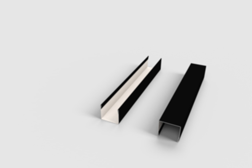 U-Profil – 40x40x40mm – 3mtr/lng – lackierter Stahl 