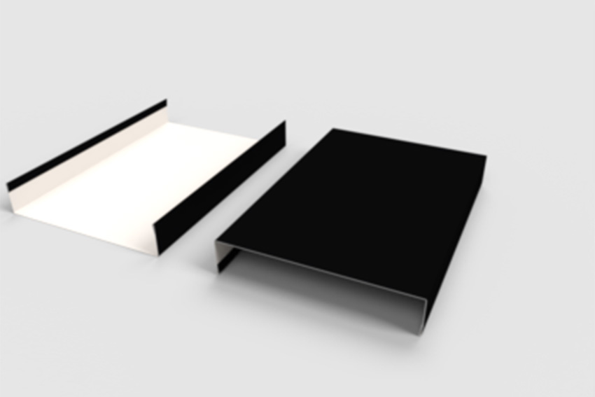 U-Profil – 40x200x40mm – 3mtr/lng – lackierter Stahl 