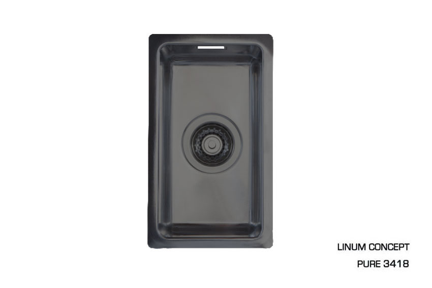 Cuve 180x340x160mm - R15 - polie - trou central 115/88 - accessoires incl. 