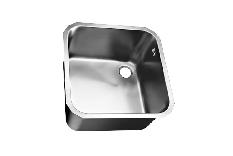 Vd4025-1d cuve à souder 400x400x250mm - droite avec trop-plein sur le côté 