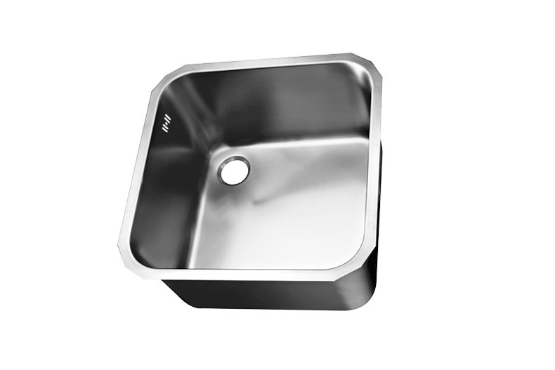 Vd4525-1s cuve à souder 450x450x250mm - gauche avec trop-plein sur le côté 