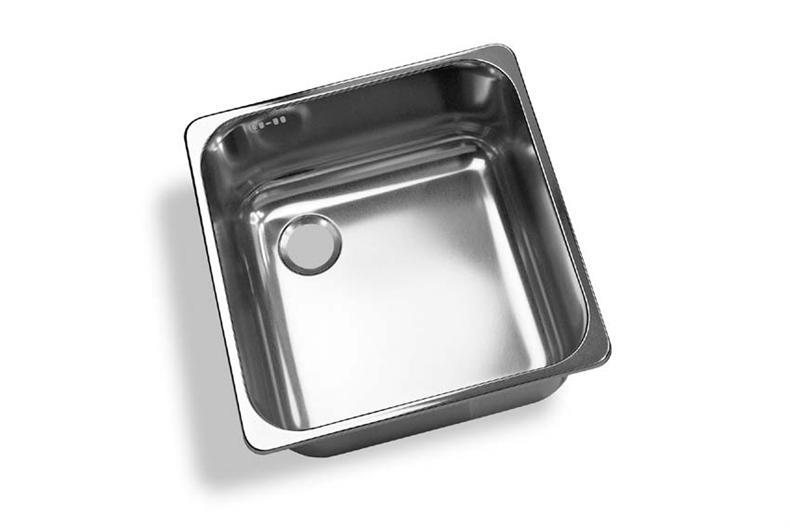 Vdi3320-1d Aufbauspüle 330x330x200mm - Abfluss rechts 