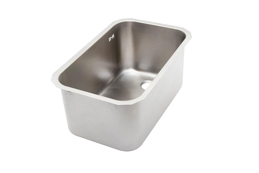 Ve3420-1d welded sink 400x340x200mm - right with overflow 