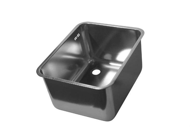 Ve5020-1s inlasspoelbak 400x500x200mm - links met overloop 