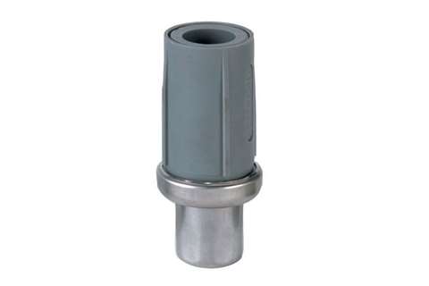 Inbuisvoet ø38mm composiet +RVS draaist