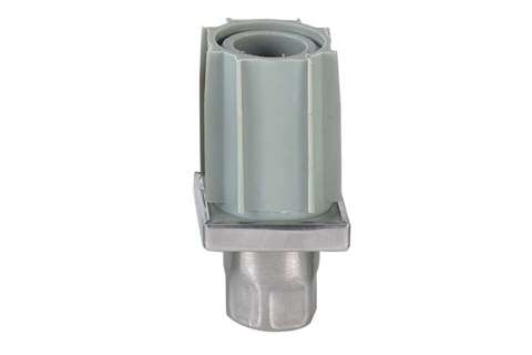 Inbuisvoet 40x40mm - composiet - + RVS draaistuk